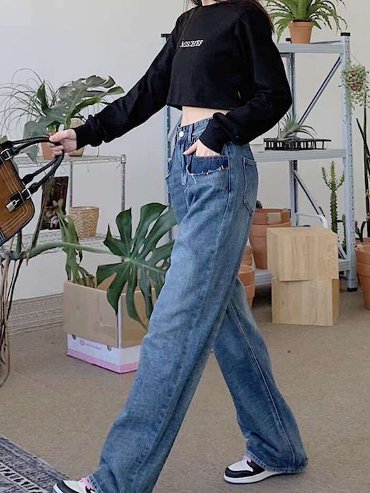 High Waist Women's Jean Trousers