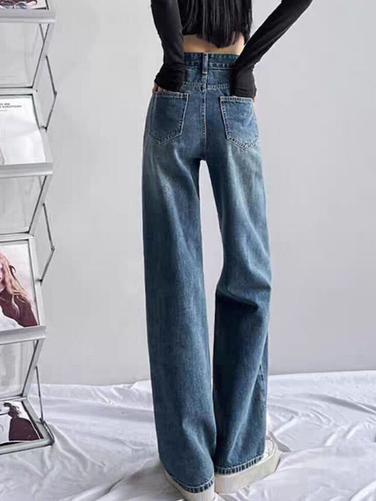 High Waist Women's Jean Trousers