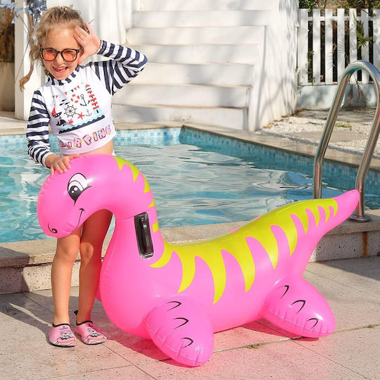 Ride On Umflabil pentru piscină cu mânere Roz