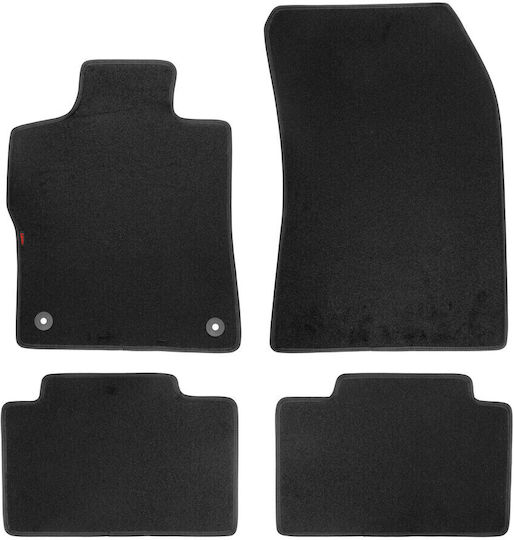 Lampa Set of Front and Rear Mats 4pcs for Peugeot 308 Opel Astra 2022 Black