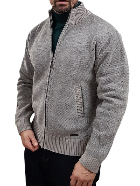 Herren Strickjacke Beige