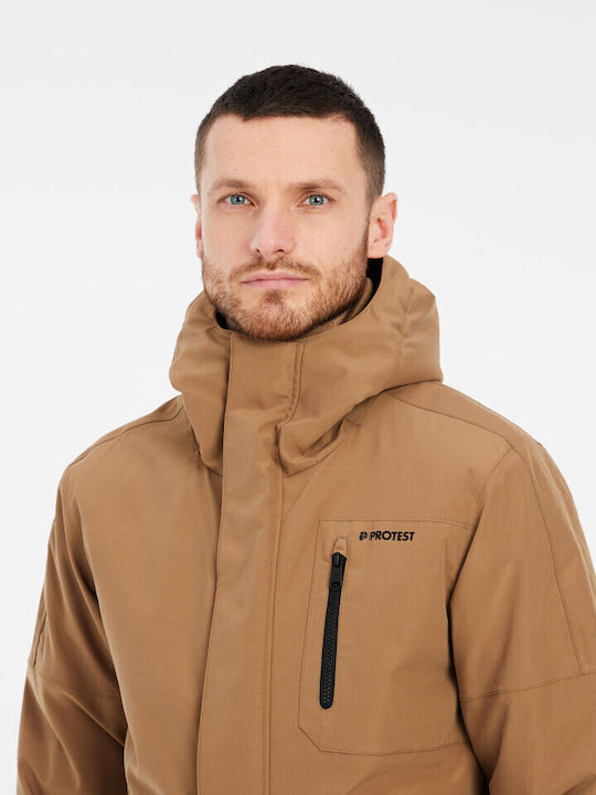 Winter Jacket Parka Waterproof Sandy Brown
