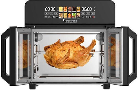 Turbotronic Πολυμάγειρας 2600W με Χωρητικότητα 23lt Μαύρος