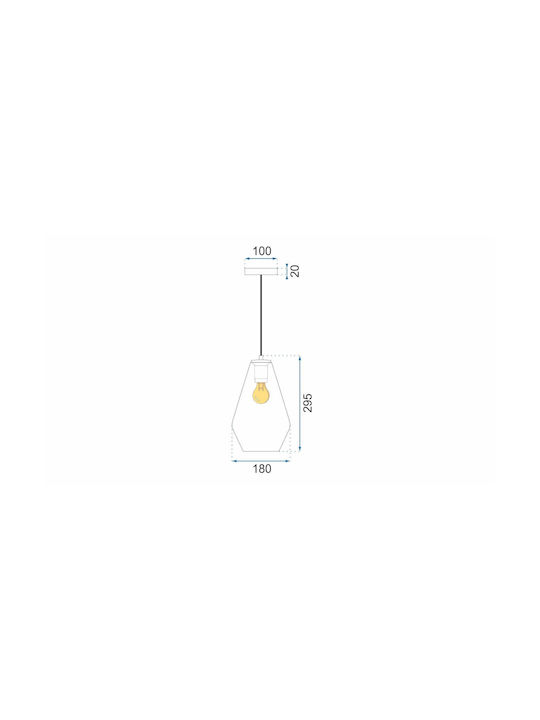 Toolight Hängelampe Transparent