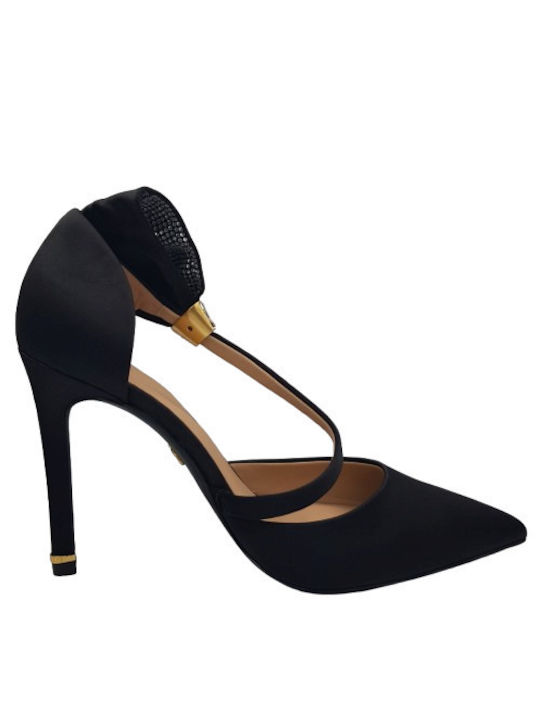 Ted Baker Anatomic Leather Pointed Toe Black Heels