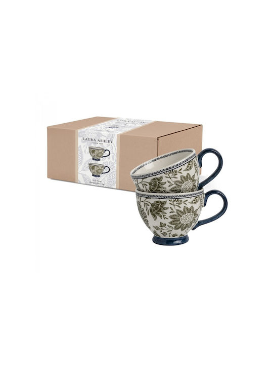 Laura Ashley Κούπα Κεραμική Μπλε 430ml