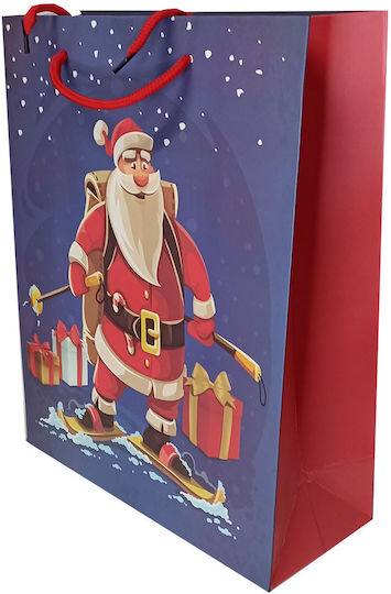 Коледна Чанта за Подарък Син 33x11x27см. Дядо Коледа