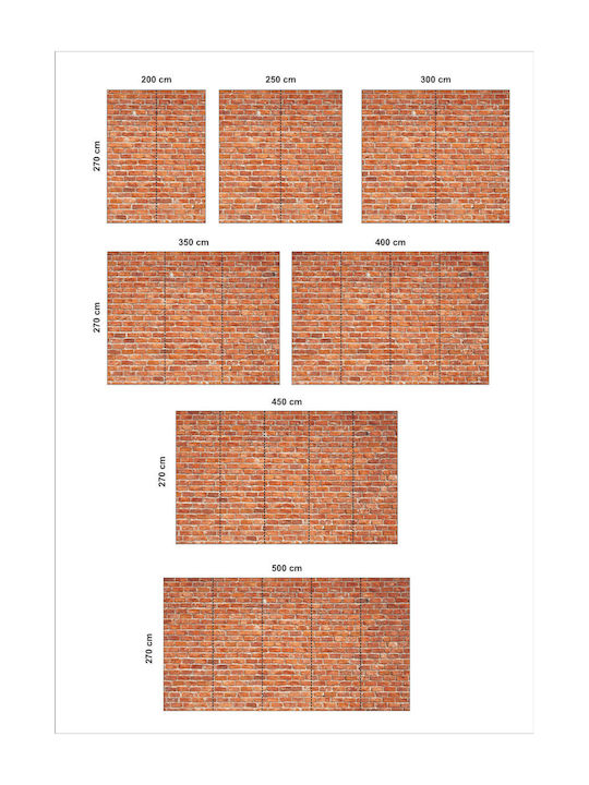 Αυτοκόλλητη Ταπετσαρία Brick Wall 245cm