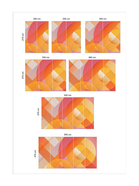 Colorful Geometry Self-Adhesive Wallpaper 270cm