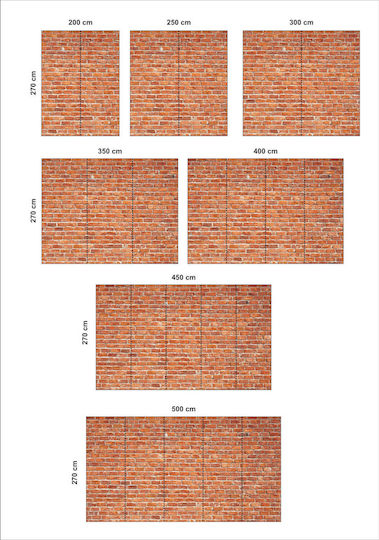 Декоративен Стикер За Стена Brick Wall 1 Брой Orafol