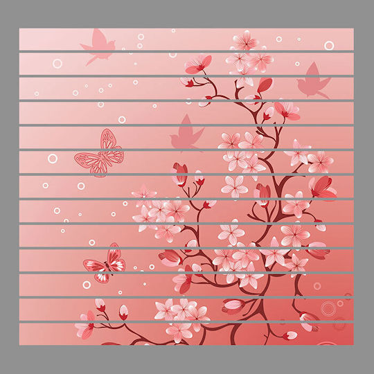 Wandsticker Treppe Blumen Und Vögel 1Stück Orafol Wandsticker Treppe Blumen Und Vögel 1Stück Orafol