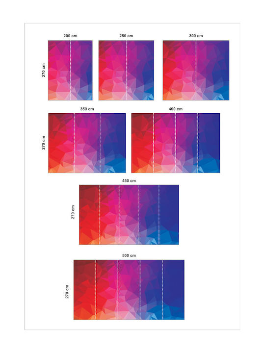 Self-Adhesive Wallpaper Colored Shapes 235cm