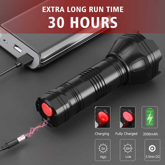 Lanternă de camping LED cu 5 moduri, baterie 3500 mAh