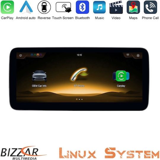 Bizzar Mercedes C Class Ntg4.0 W204 Ntg4.0 Linux Apple Carplay Android Auto Screen 10.25″ Hd Anti-reflection U-mb-6l02-w204