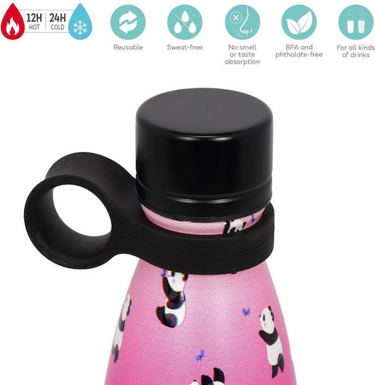 Legami Milano Thermosflasche Rostfreier Stahl Kunststoff 500ml Panda