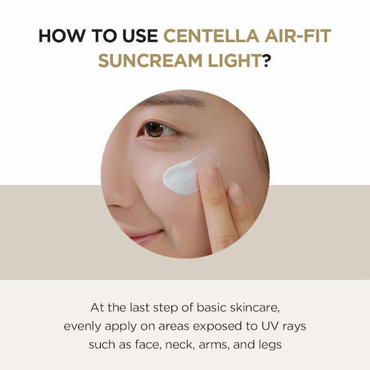 Skin1004 Madagascar Centella Air-fit Plus Cremă Minerală Cu Protecție Solară Pentru Față SPF50+ 50ml