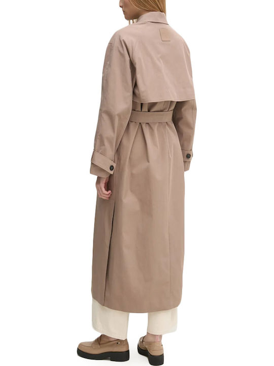 Damen Beige Trenchcoat