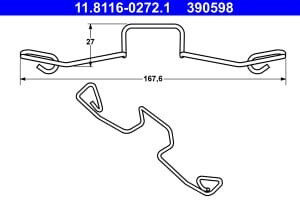 Brake Pad Set Ate