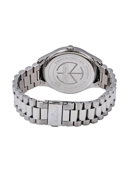 Mathey Tissot Watch with Silver Metal Bracelet