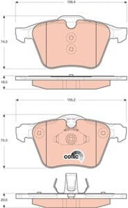 Trw Moto Disc Brake Pad Set