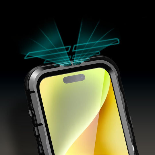 Shellbox Back Cover Πλαστικό / Σιλικόνης 2mm Αδιάβροχο Μαύρο (iPhone 15)