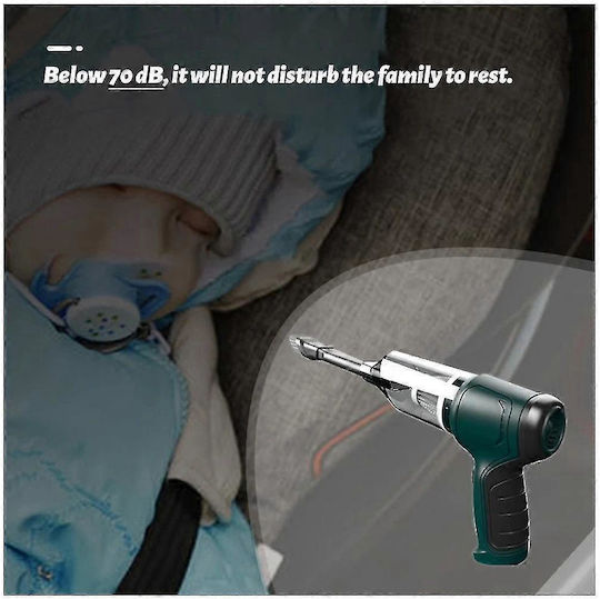 Car Handheld Vacuum Liquids with Power 120W Rechargeable 12V Green