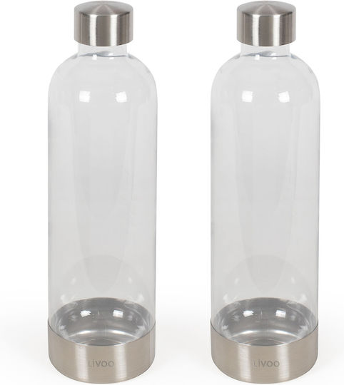 Set de sticle pentru sifon Livoo Dom464ac1 Capacitate 1L 2 bucăți Dom464ac1