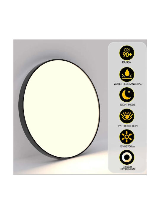 Home Lighting Πλαφονιέρα Οροφής Λευκή με Ενσωματωμένο LED