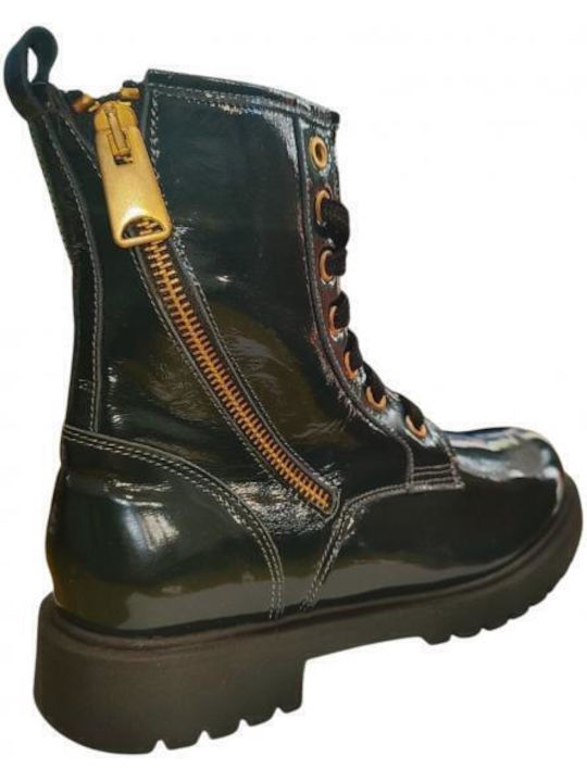 Kids Boots with Zipper Green