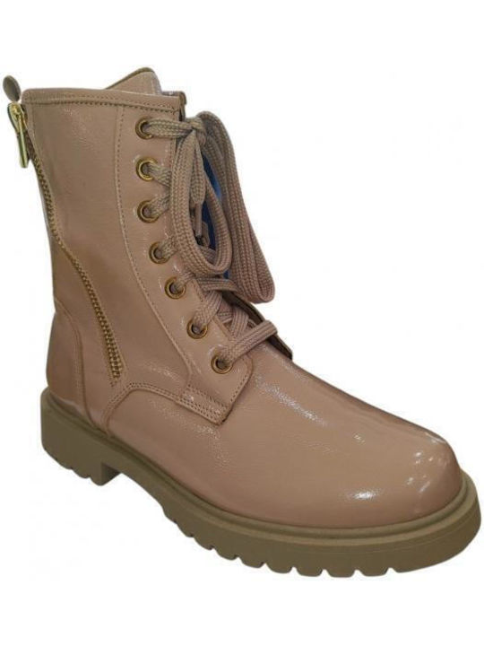 Kinderstiefel mit Reißverschluss Rosa