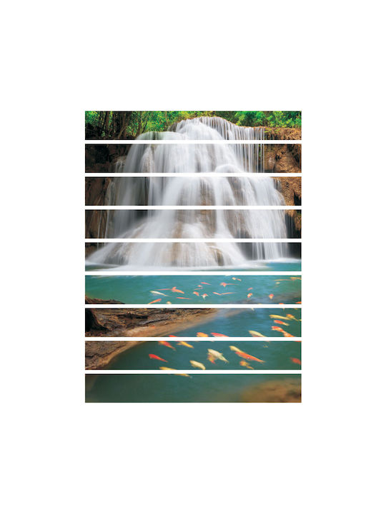 Wandsticker Treppe Wasserfälle 1 Stück Orafol