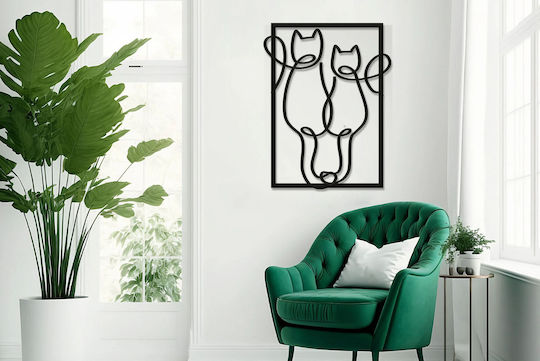 Open Panel Picture Bedroom Black Wall Decoration Living Room Cats