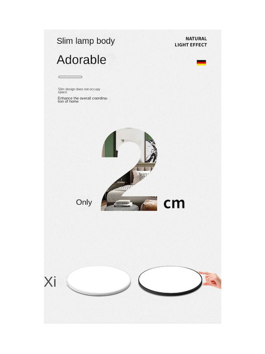 Home Lighting Plafonieră de Tavan 30 cm Neagră cu LED Integrat