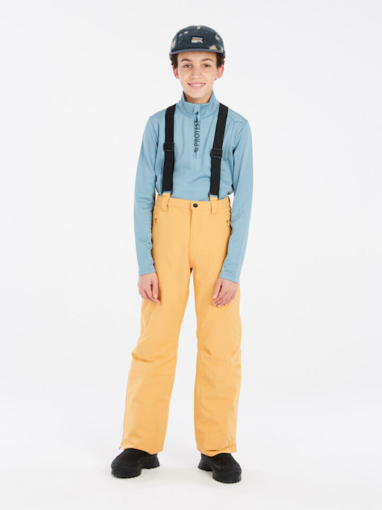Protest Spiket 4810200-708 Kids Dungarees for Ski & Snowboard Yellow