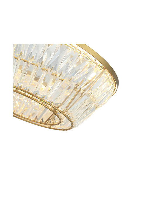 Zambelis Lights Ceiling Mount Light 60cm Yellow with Integrated LED and Crystals
