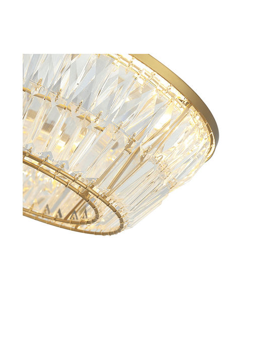 Zambelis Lights Ceiling Mount Light 60cm Yellow with Integrated LED and Crystals