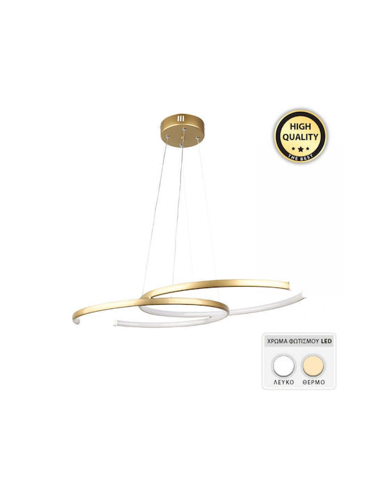 Megapap Ceiling Mount Light 70cm Gold with Integrated LED