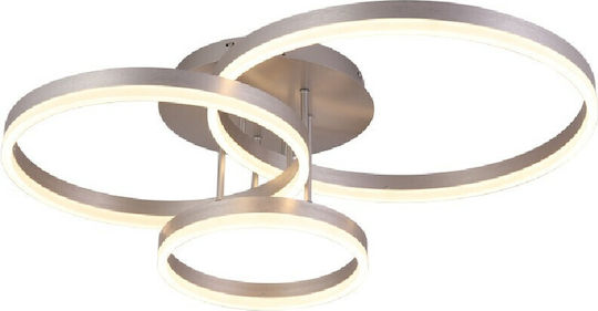Sun Light Таванно осветление 77бр Сребрист с Вграден LED и Дистанционно Управление