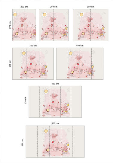 Peel and Stick Wallpaper Favorite Little Birds 240cm