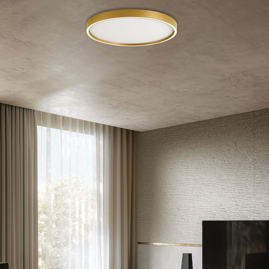 Viokef Vanessa Ceiling Mount Light 50cm Gold with Integrated LED