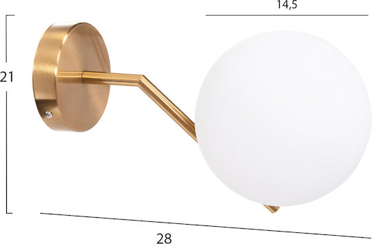 HomeMarkt Homy2 Leuchte Wand Gold