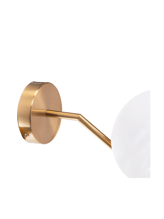 HomeMarkt Homy2 Lamp Wall with Socket E27 Gold
