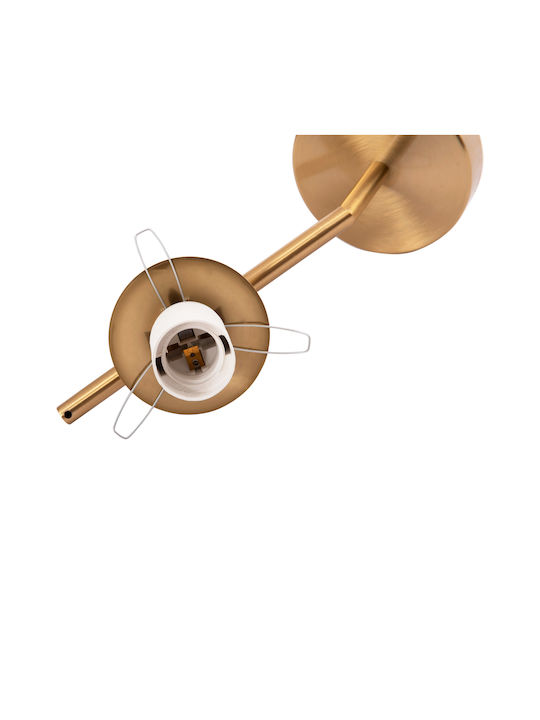 HomeMarkt Homy2 Lamp Wall with Socket E27 Gold