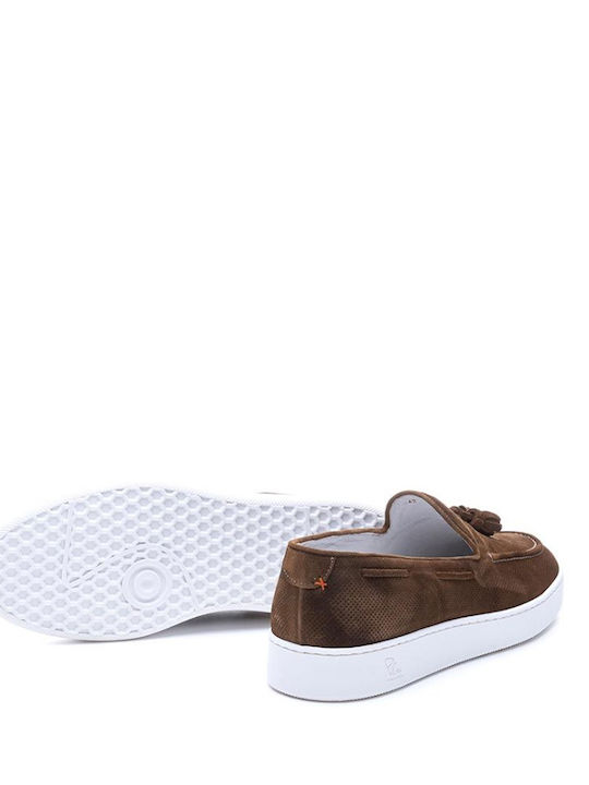 Suede Ανδρικά Loafers σε Μπεζ Χρώμα