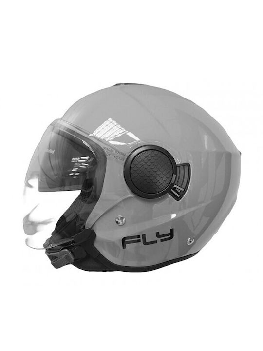 Pilot Fly SV Nardo Grey Κράνος Μηχανής Jet ECE 22.06 1300gr με Sunvisor