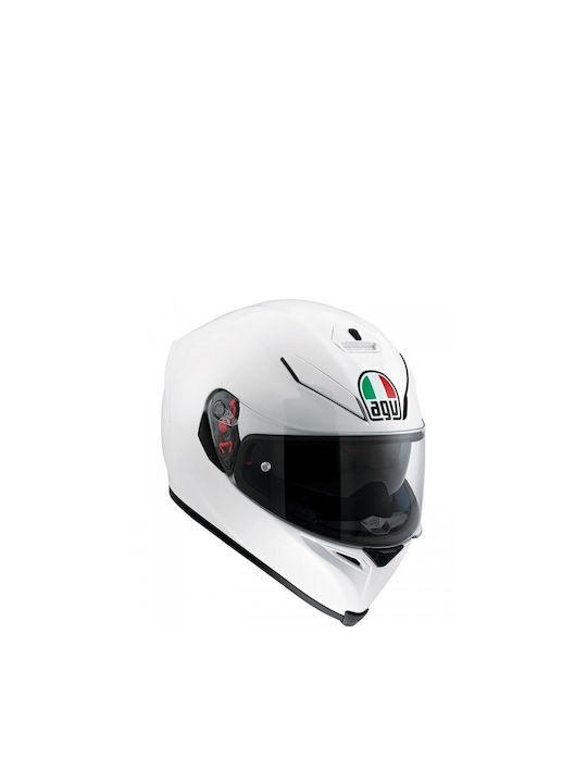 AGV K1 S Solid White Motorcycle Helmet Full Face ECE 22.06 1500gr