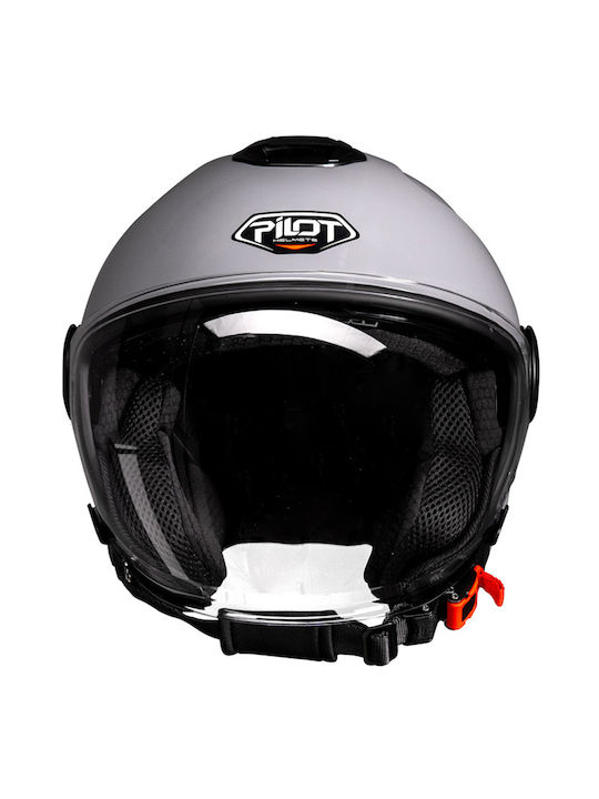 Pilot Fly SV Nardo Grey Κράνος Μηχανής Jet ECE 22.06 1300gr με Sunvisor