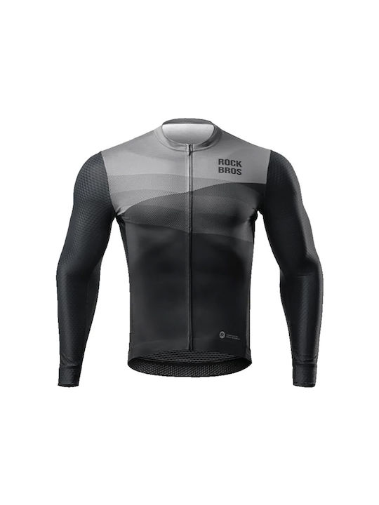 Rockbros Männer Lange Ärmel Fahrradtrikot Schwarz