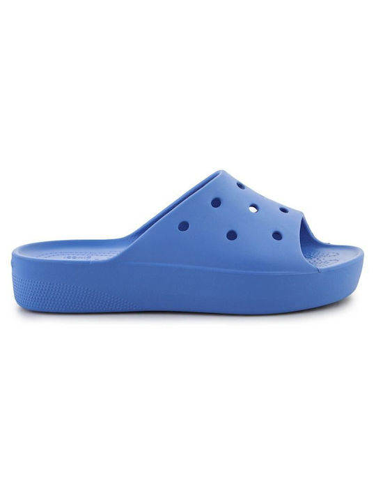 Crocs Classic Women's Platform Slides Blue