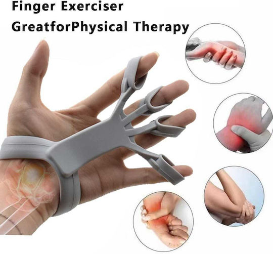 Set de 4 Piese pentru Exerciții de Degete și Mână din Silicon 7-50 Lb